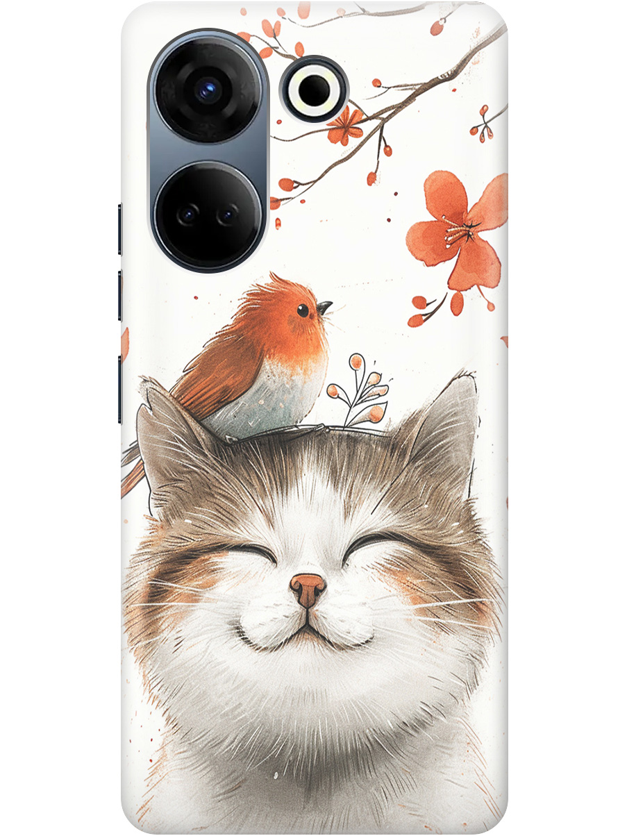 Силиконовый чехол на Tecno Camon 20 / 20 Pro с принтом "Довольный котик и птичка", Прозрачный;белый;красный, 772566011
Силиконовый чехол на Tecno Camon 20 / 20 Pro с принтом "Довольный котик и птичка", Прозрачный;белый;красный, 772566011