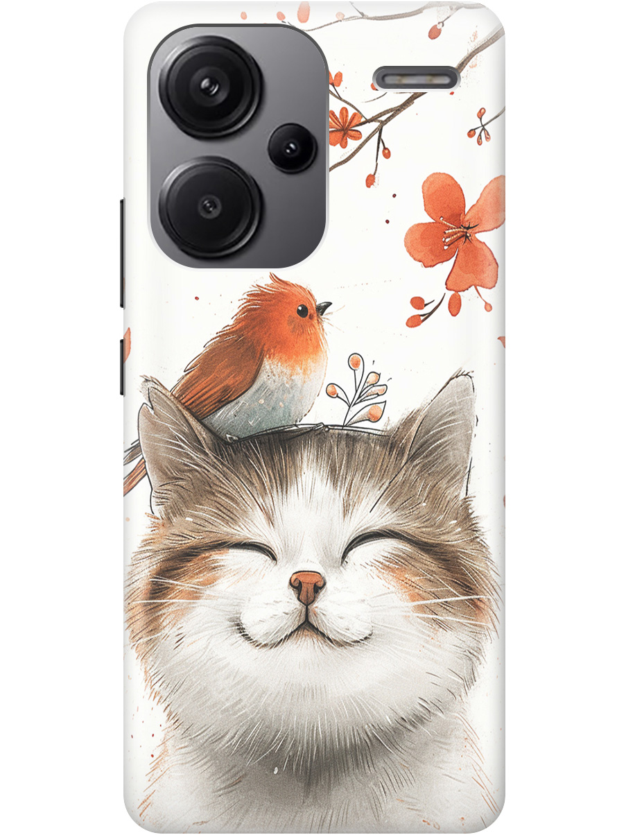 Силиконовый чехол на Xiaomi Redmi Note 13 Pro + с принтом "Довольный котик и птичка", Прозрачный;белый;красный, 776589211
Силиконовый чехол на Xiaomi Redmi Note 13 Pro + с принтом "Довольный котик и птичка", Прозрачный;белый;красный, 776589211