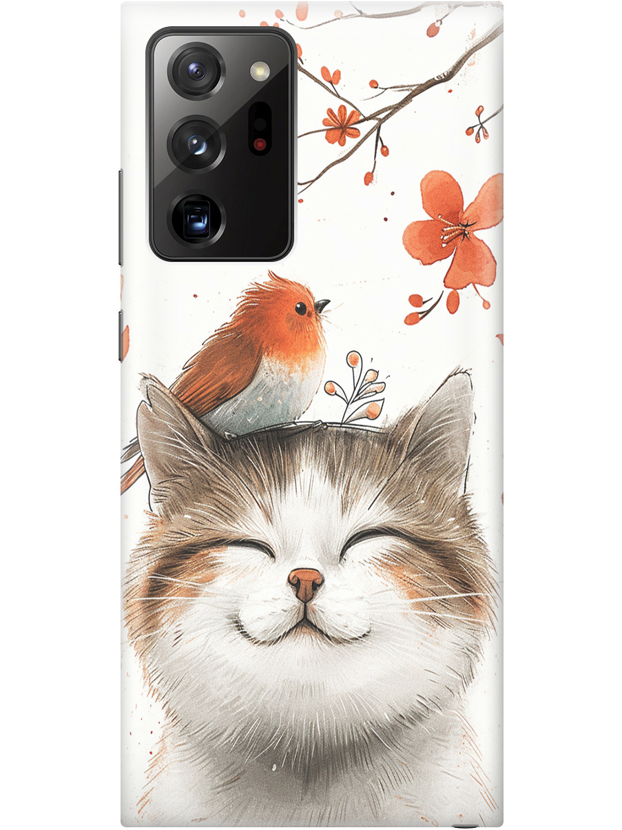 Силиконовый чехол на Samsung Galaxy Note 20 Ultra с принтом "Довольный котик и птичка", Прозрачный;белый;красный, 723276411
Силиконовый чехол на Samsung Galaxy Note 20 Ultra с принтом "Довольный котик и птичка", Прозрачный;белый;красный, 723276411