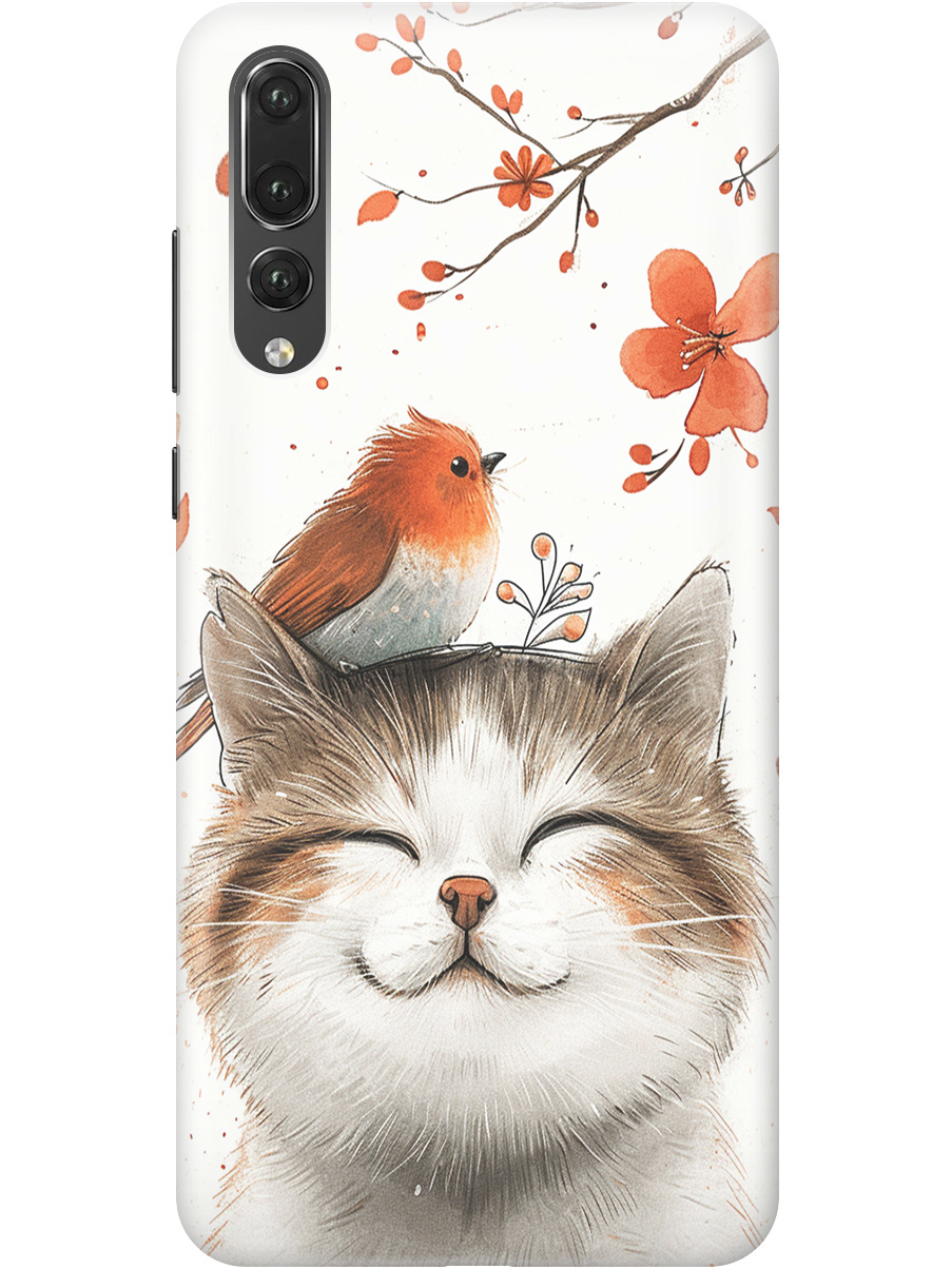 Силиконовый чехол на Huawei P20 Pro с принтом "Довольный котик и птичка", Прозрачный;белый;красный, 717872311
Силиконовый чехол на Huawei P20 Pro с принтом "Довольный котик и птичка", Прозрачный;белый;красный, 717872311