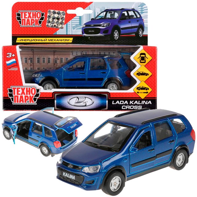 Инерционная металлическая игрушечная машинка Технопарк Lada Kalina Cross, 12 см, Синий
Инерционная металлическая игрушечная машинка Технопарк Lada Kalina Cross, 12 см, Синий