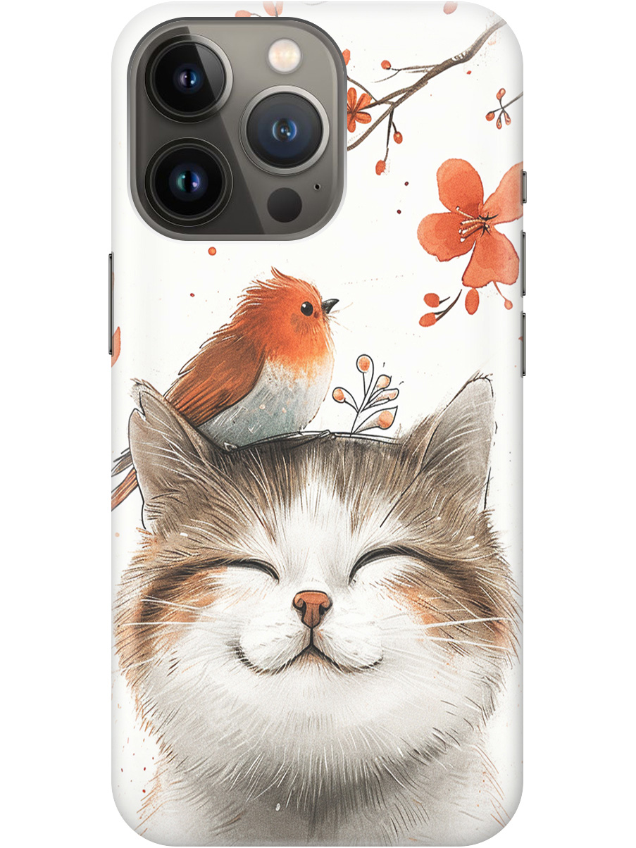 Силиконовый чехол на Apple iPhone 14 Pro Max с принтом "Довольный котик и птичка", Прозрачный;белый;красный, 745400811
Силиконовый чехол на Apple iPhone 14 Pro Max с принтом "Довольный котик и птичка", Прозрачный;белый;красный, 745400811