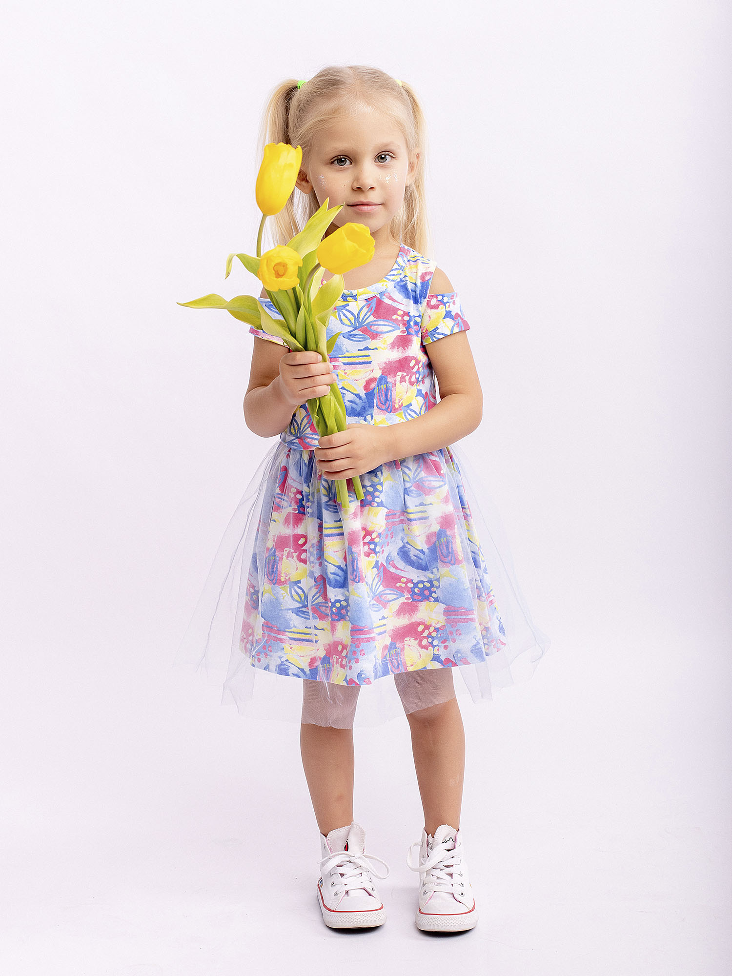 фото Платье детское batik 0040_лс22 цв. мультиколор р. 104