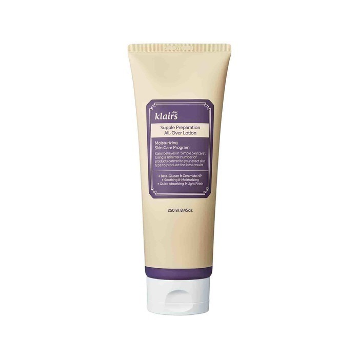 фото Увлажняющий лосьон для лица и тела dear, klairs supple preparation all over lotion