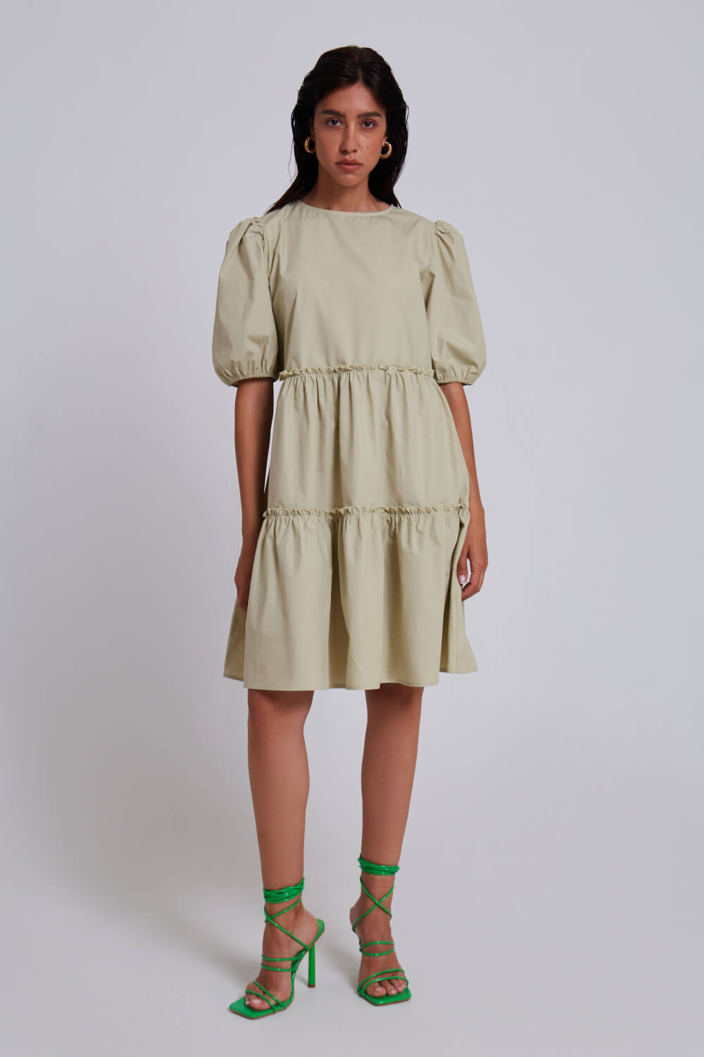 фото Платье женское incity 1.1.1.22.01.44.06417/166008 хаки xs