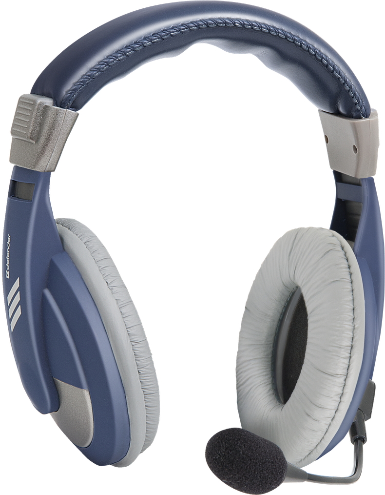 фото Гарнитура defender gryphon 750 grey/blue