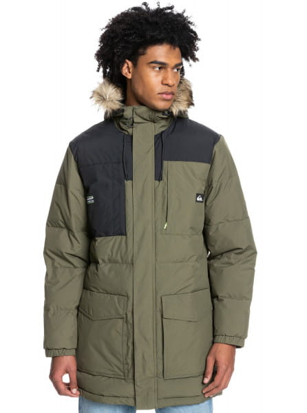 фото Куртка мужская quiksilver eqyjk03707 хаки 2xl