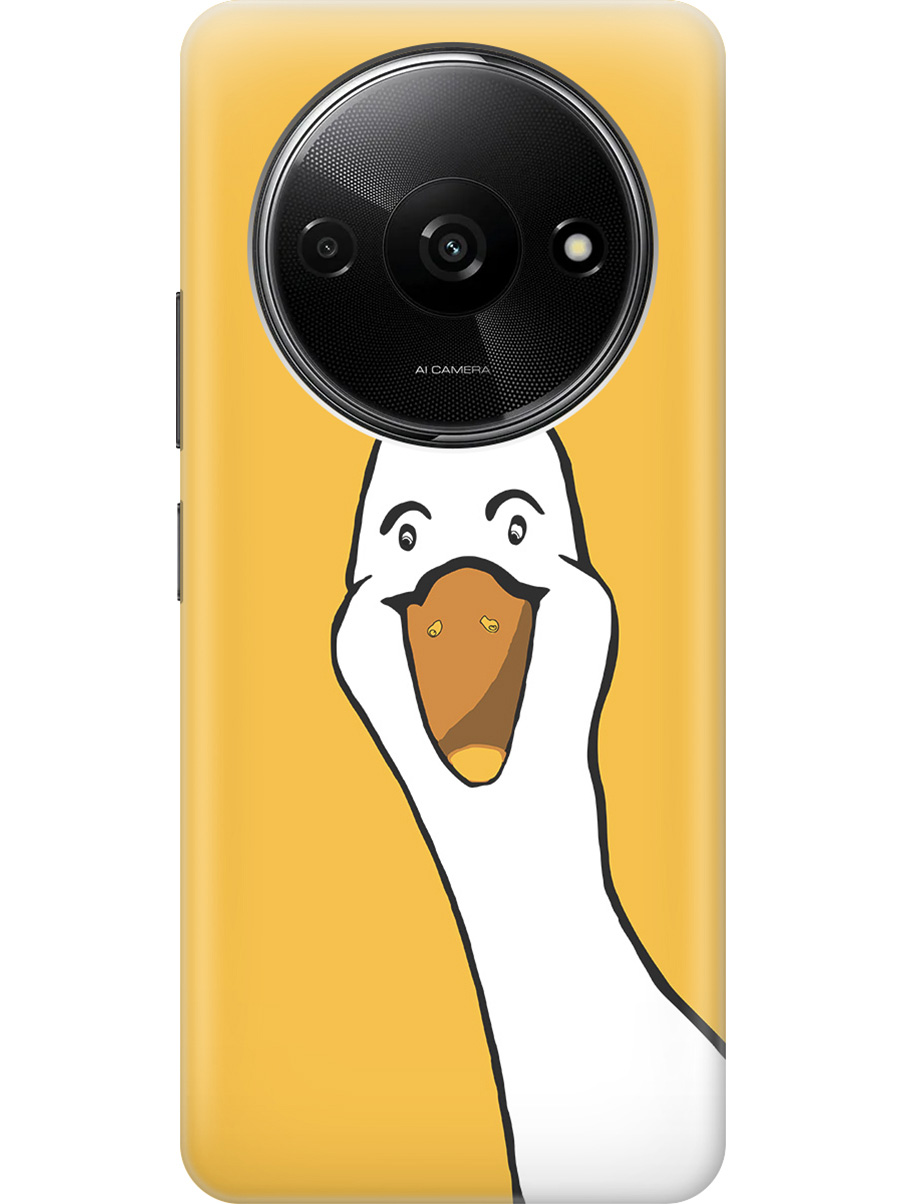 Силиконовый чехол на Xiaomi Redmi A3 с рисунком "Забавный гусь", Белый;желтый, 20012118
Силиконовый чехол на Xiaomi Redmi A3 с рисунком "Забавный гусь", Белый;желтый, 20012118