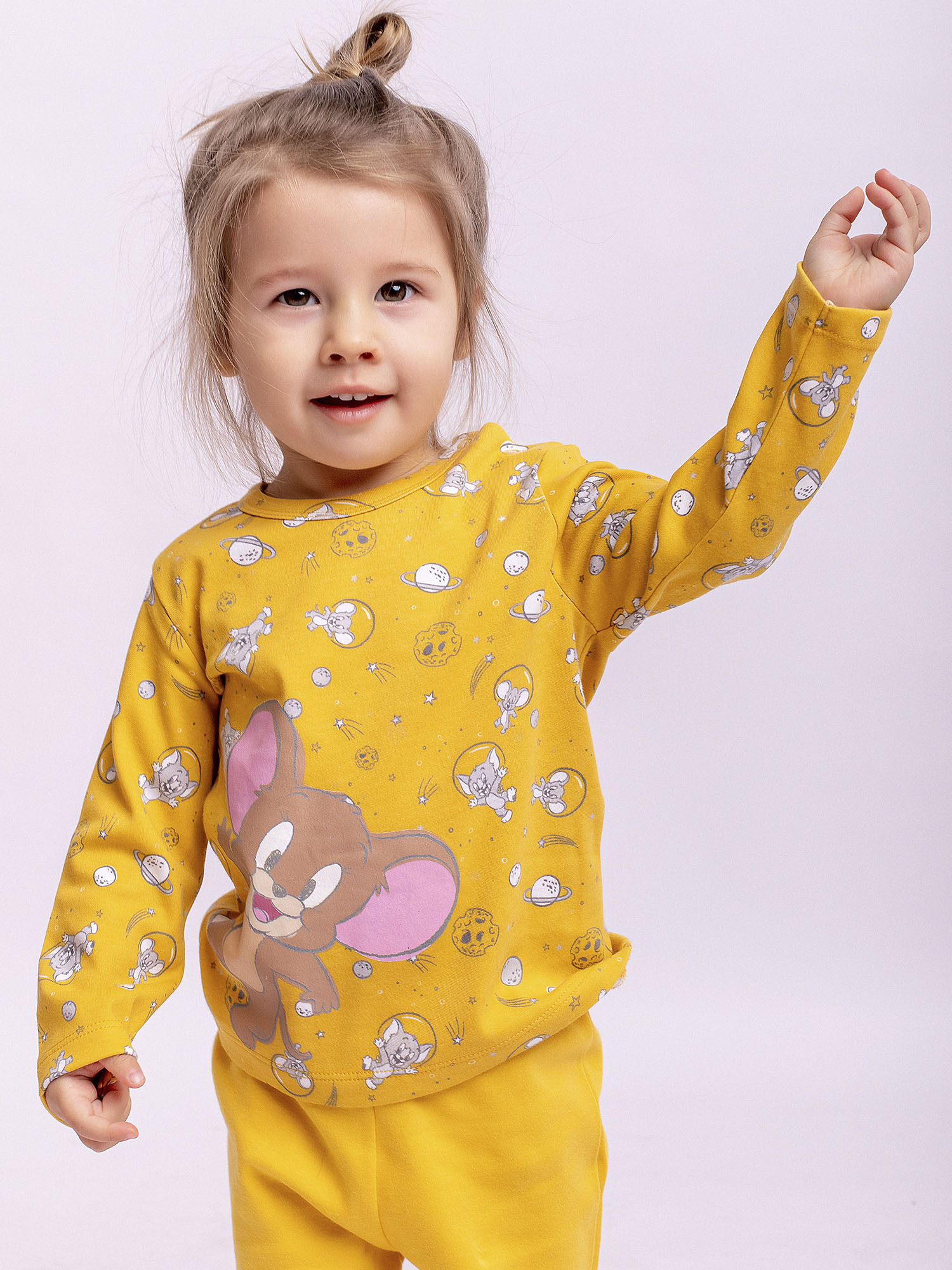 фото Лонгслив детский batik 0101_он цв. горчица р. 80