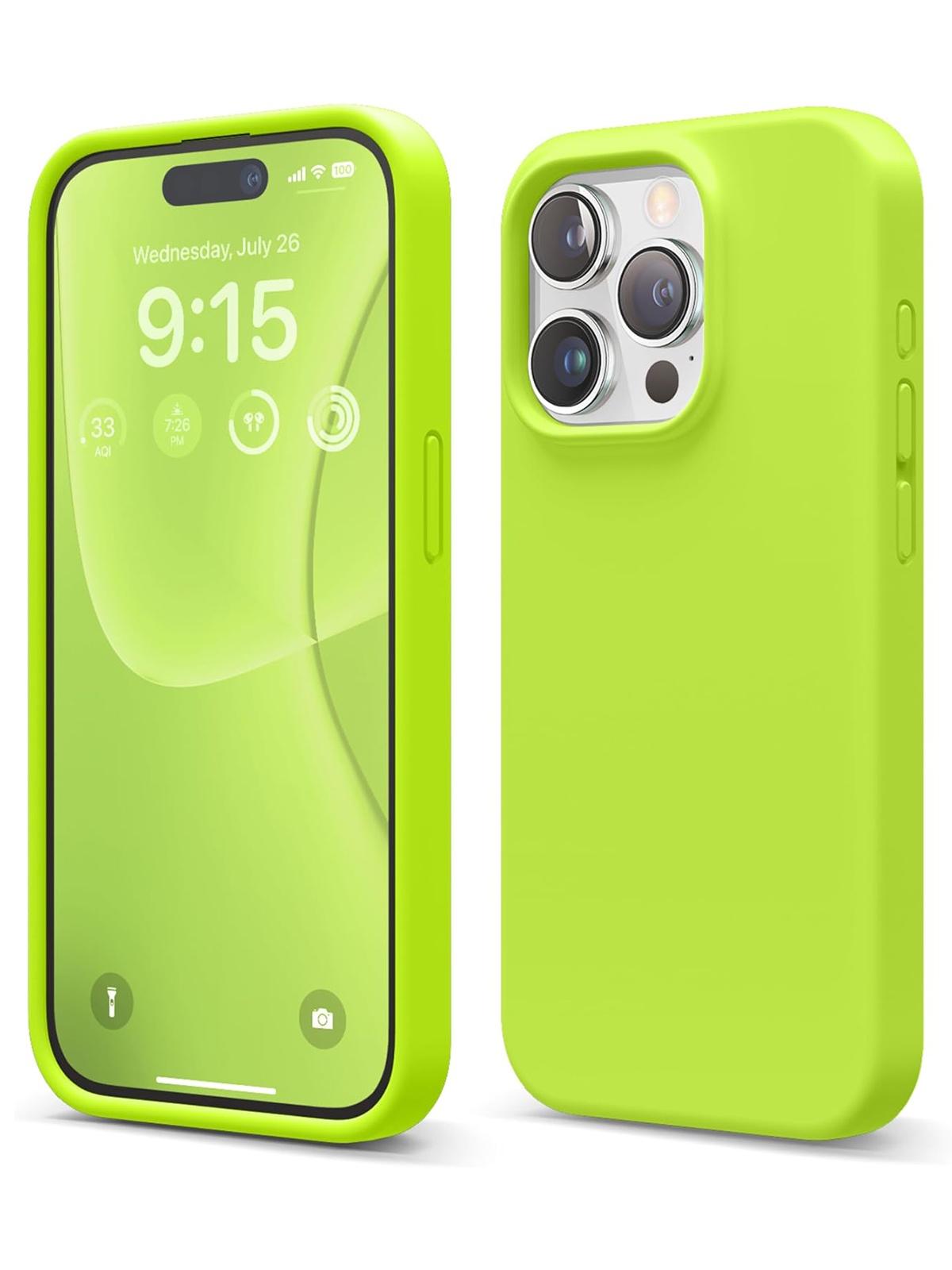 Чехол Elago для iPhone 15 Pro силиконовый с покрытием Soft-touch, салатовый, Soft silicone
Чехол Elago для iPhone 15 Pro силиконовый с покрытием Soft-touch, салатовый, Soft silicone