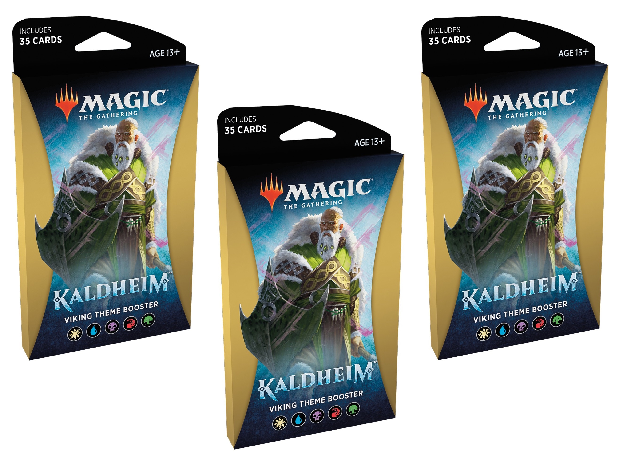 Набор Wizards of the Coast из 3х тематических многоцветных бустеров MTG Kaldheim анг. яз.
Набор Wizards of the Coast из 3х тематических многоцветных бустеров MTG Kaldheim анг. яз.