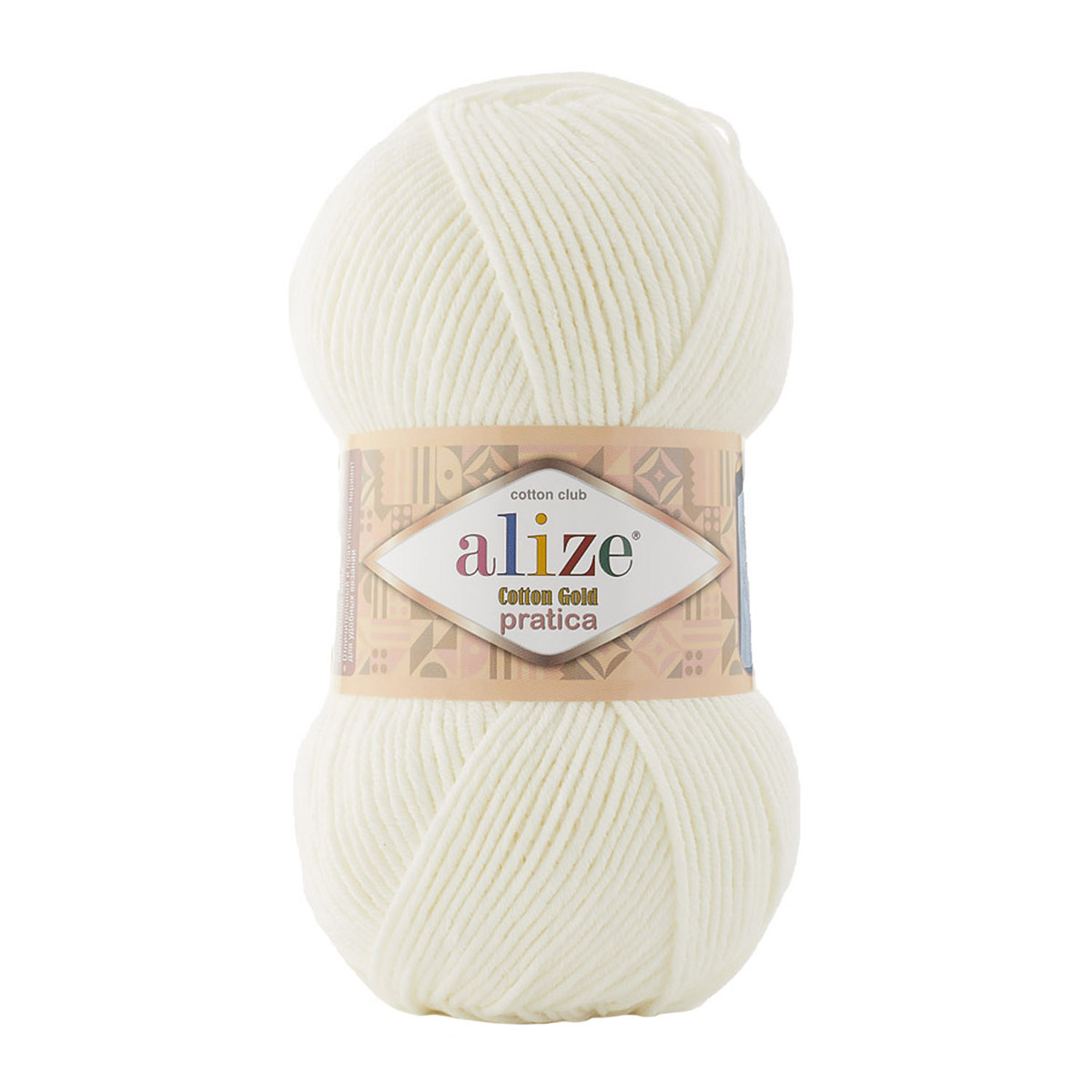 Пряжа ALIZE Cotton Gold Pratica 100г, 220м (хлопок, акрил) (62 молочный), 5 мотков, Cotton Gold Pratica
Пряжа ALIZE Cotton Gold Pratica 100г, 220м (хлопок, акрил) (62 молочный), 5 мотков, Cotton Gold Pratica