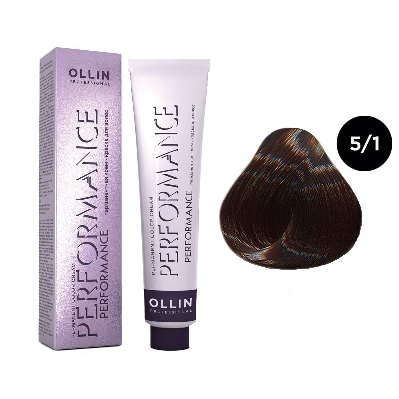 Краска для волос Ollin Professional Performance 5/1 Светлый шатен пепельный 60 мл, Русый
Краска для волос Ollin Professional Performance 5/1 Светлый шатен пепельный 60 мл, Русый