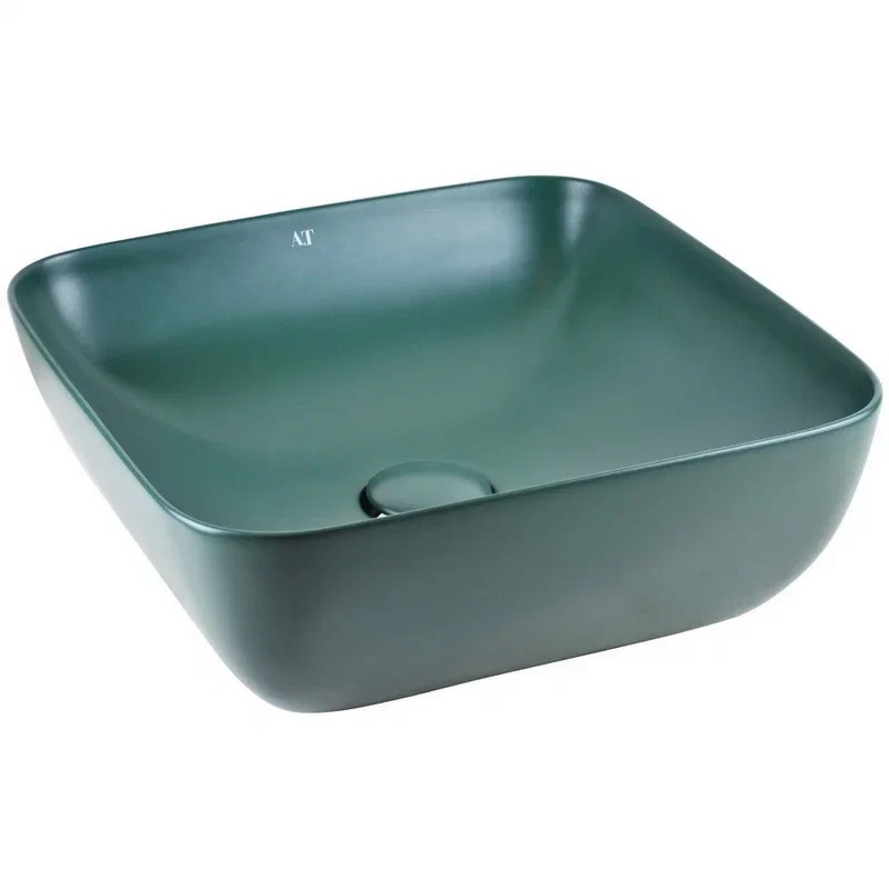 фото Aet раковина aet elite l602t0r0v0143, зеленый мох матовый