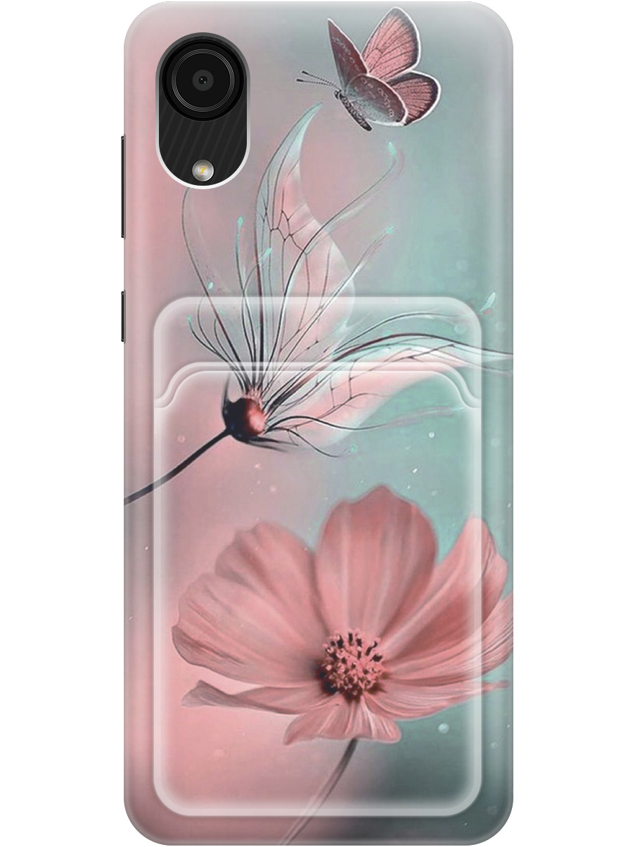 Силиконовый чехол на Samsung Galaxy A03 Core с рисунком "Бабочка и цветы", Голубой;розовый;серый, 20012042
Силиконовый чехол на Samsung Galaxy A03 Core с рисунком "Бабочка и цветы", Голубой;розовый;серый, 20012042