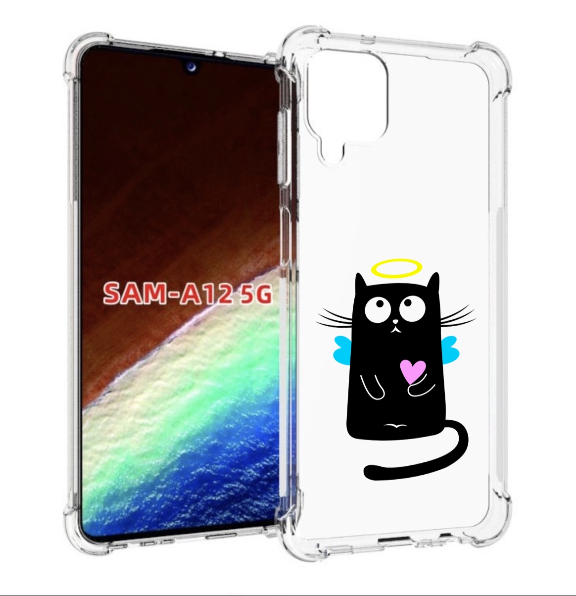 Чехол MyPads Кот ангелок для Samsung Galaxy A12 (SM-A125F) 2020/21/A12 Nacho SM-A127F, Прозрачный, Tocco
Чехол MyPads Кот ангелок для Samsung Galaxy A12 (SM-A125F) 2020/21/A12 Nacho SM-A127F, Прозрачный, Tocco
