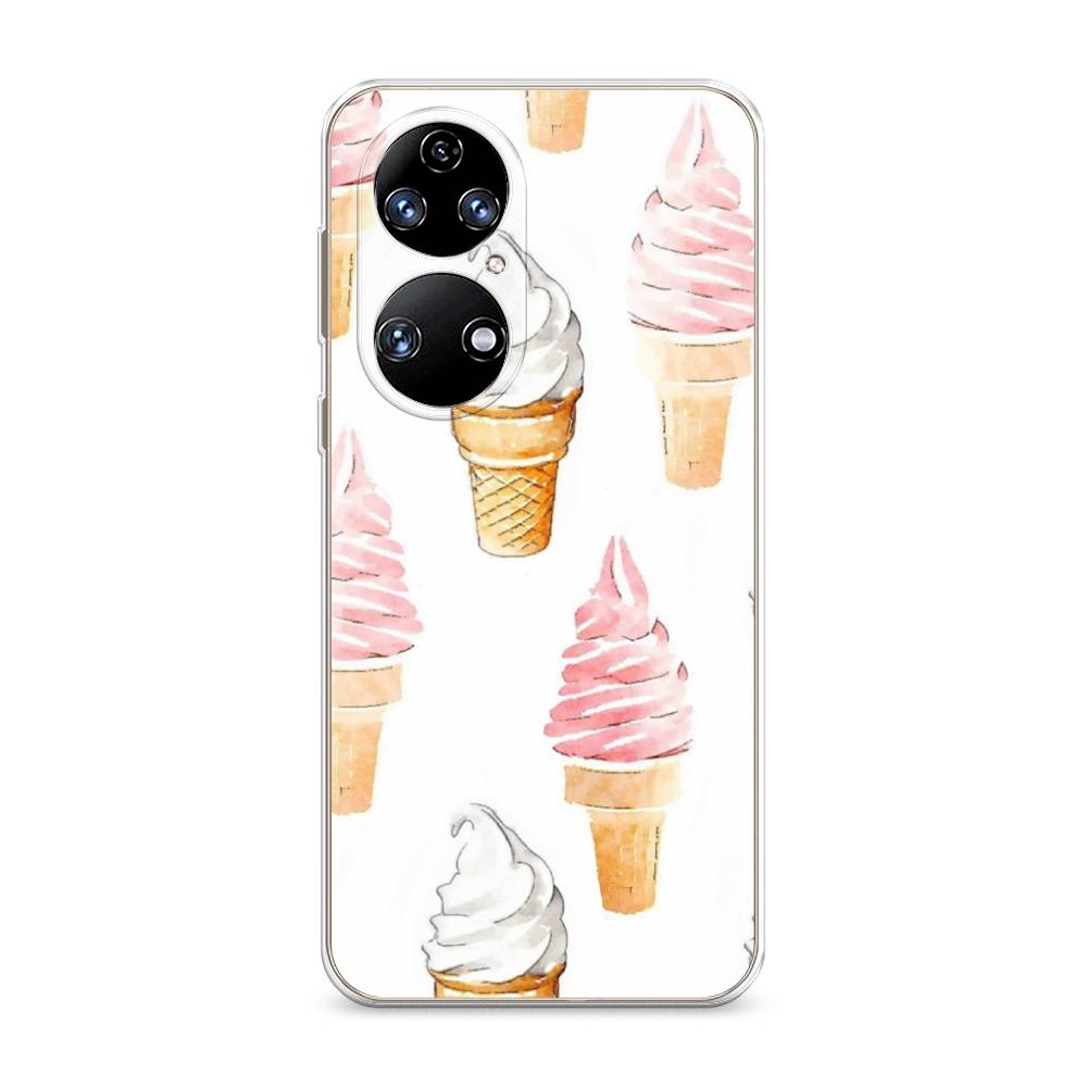 Чехол Awog на Huawei P50 "Нарисованное мороженое", Белый;розовый, 6104950-10 
Чехол Awog на Huawei P50 "Нарисованное мороженое", Белый;розовый, 6104950-10