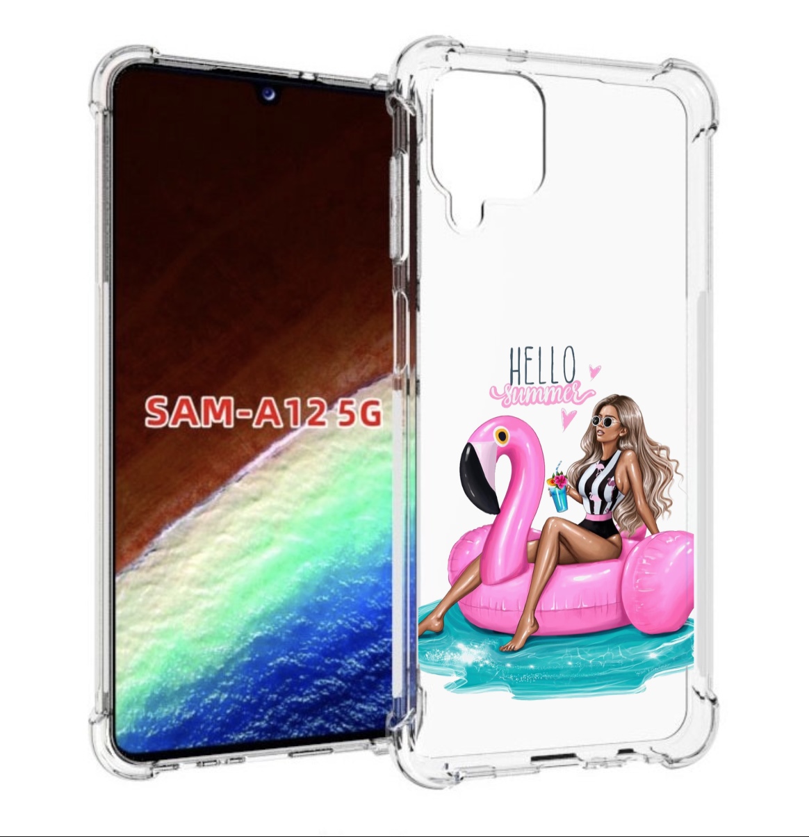 Чехол MyPads Hello-summer для Samsung Galaxy A12 (SM-A125F) 2020/21/A12 Nacho SM-A127F, Прозрачный, Tocco
Чехол MyPads Hello-summer для Samsung Galaxy A12 (SM-A125F) 2020/21/A12 Nacho SM-A127F, Прозрачный, Tocco