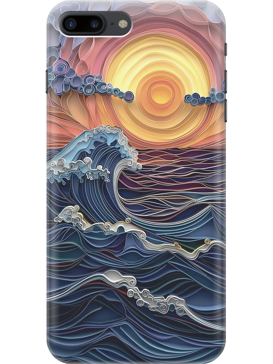 Силиконовый чехол на Apple iPhone 8 Plus/7 Plus с принтом "Волны на закате", Прозрачный;оранжевый;синий, 712479410
Силиконовый чехол на Apple iPhone 8 Plus/7 Plus с принтом "Волны на закате", Прозрачный;оранжевый;синий, 712479410