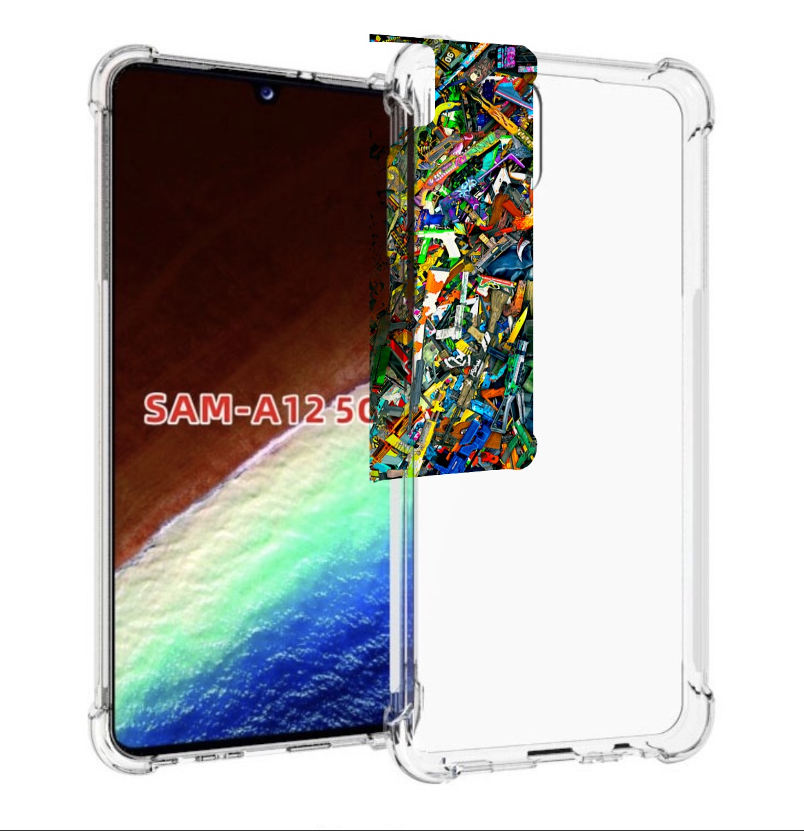 Чехол MyPads CS GO guns skins мужской для Samsung Galaxy A12 (SM-A125F) 2020/21, Прозрачный, Tocco
Чехол MyPads CS GO guns skins мужской для Samsung Galaxy A12 (SM-A125F) 2020/21, Прозрачный, Tocco