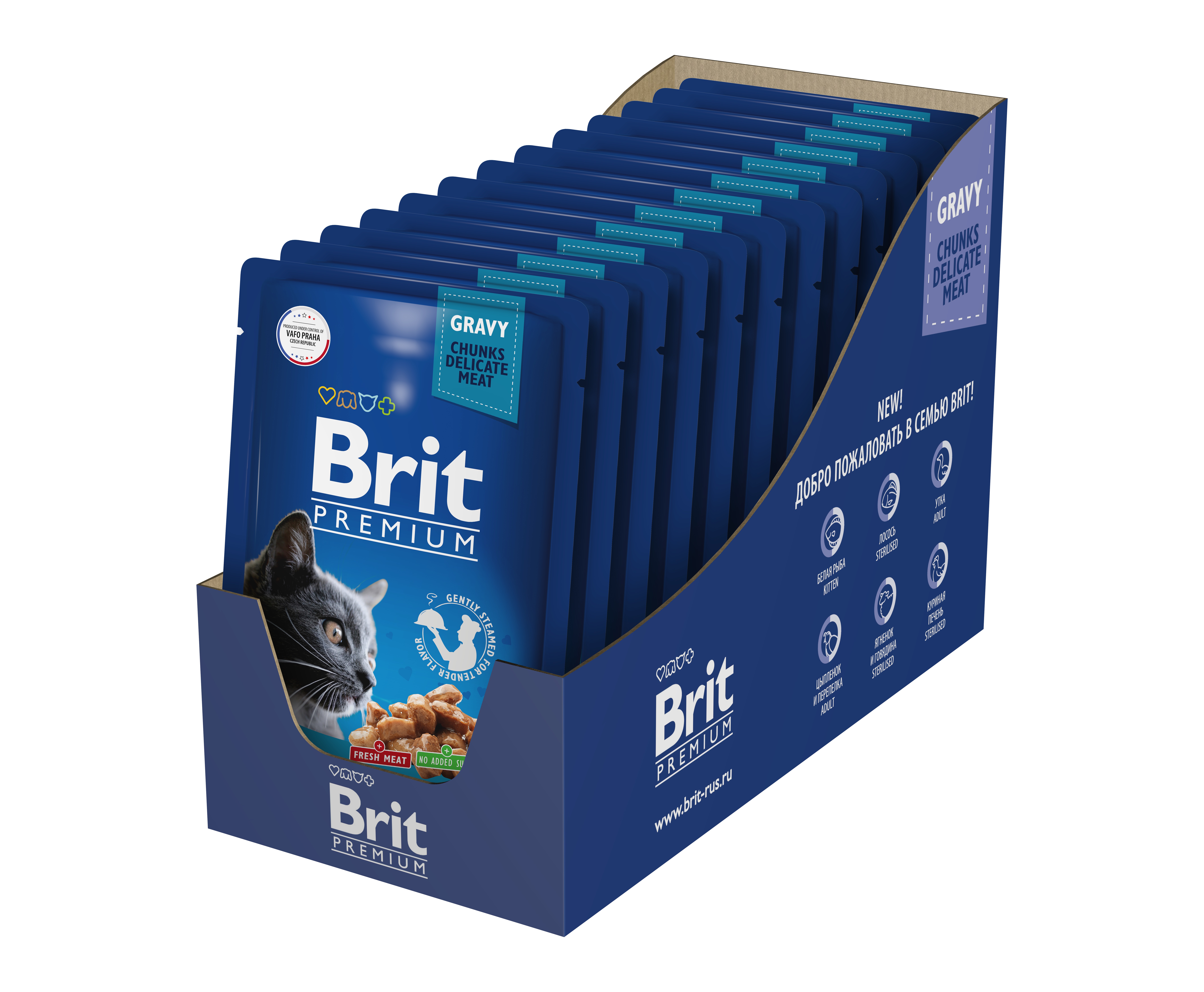 Влажный корм для кошек Brit Premium, кусочки в соусе, курица и перепелка, 14 шт по 85 г
Влажный корм для кошек Brit Premium, кусочки в соусе, курица и перепелка, 14 шт по 85 г