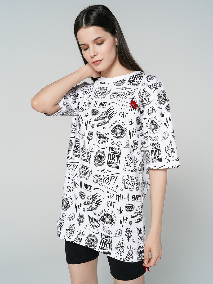 Футболка женская ТВОЕ 82119 белая L, 82119 
Футболка женская ТВОЕ 82119 белая L, 82119