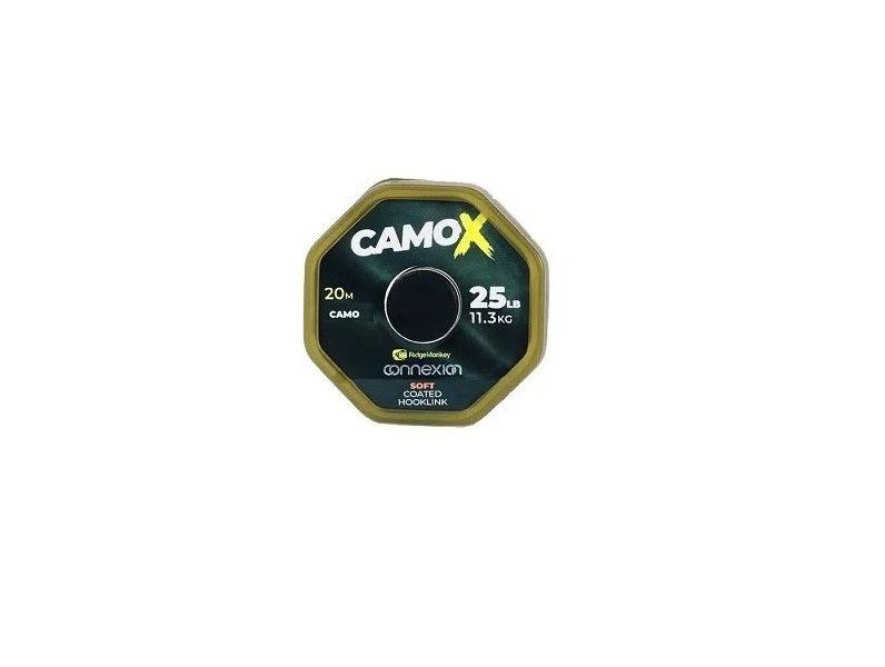 Повод.мат. в оболоч. Ridge Monkey Connexion CamoX Soft Coated Hooklink 20м 25Lb / 11,3kg
Повод.мат. в оболоч. Ridge Monkey Connexion CamoX Soft Coated Hooklink 20м 25Lb / 11,3kg