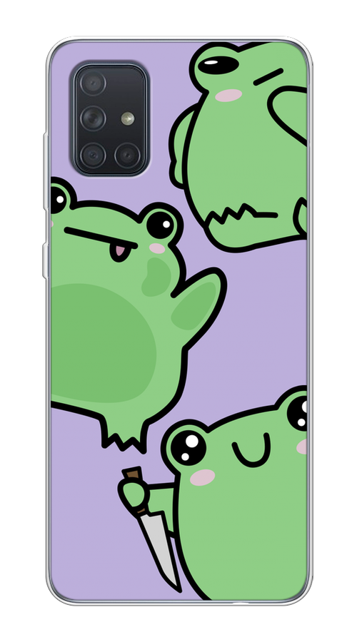 Чехол на Samsung Galaxy A71 4G "Опасные лягушата", Фиолетовый;зеленый;черный, 29050-1
Чехол на Samsung Galaxy A71 4G "Опасные лягушата", Фиолетовый;зеленый;черный, 29050-1
