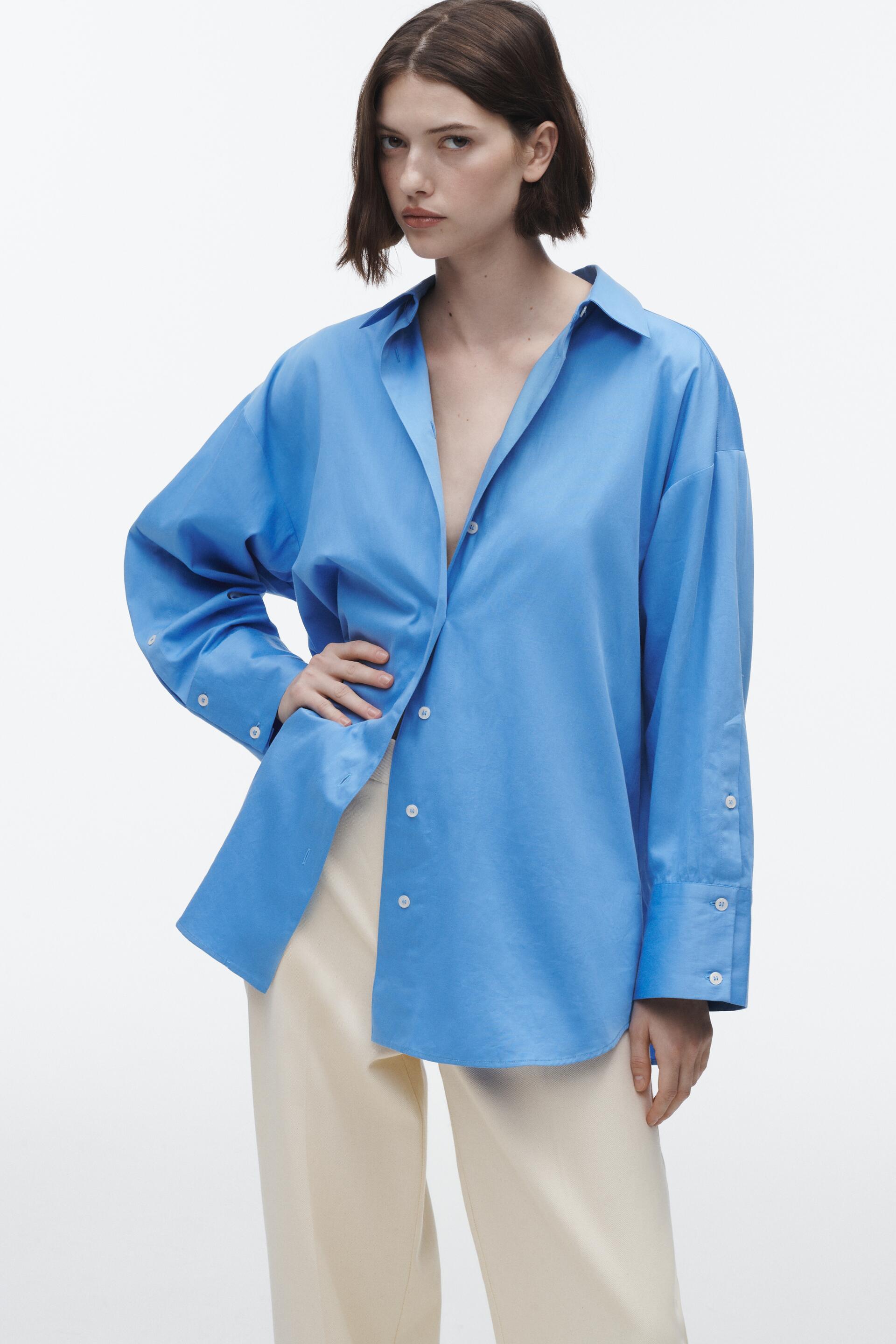 Рубашка женская ZARA 02628523 синяя XS (доставка из-за рубежа), Синий, 02628523
Рубашка женская ZARA 02628523 синяя XS (доставка из-за рубежа), Синий, 02628523