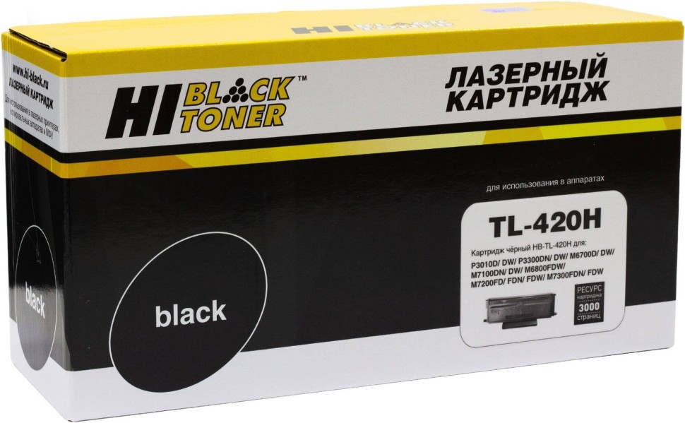 Тонер-картридж для лазерного принтера Hi-Black (HB-TL-420H) черный, совместимый
Тонер-картридж для лазерного принтера Hi-Black (HB-TL-420H) черный, совместимый