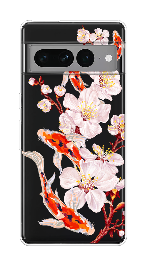 Чехол на Google Pixel 7 Pro "Карпы и сакура", Оранжевый;розовый;бежевый;прозрачный, 271350-1
Чехол на Google Pixel 7 Pro "Карпы и сакура", Оранжевый;розовый;бежевый;прозрачный, 271350-1