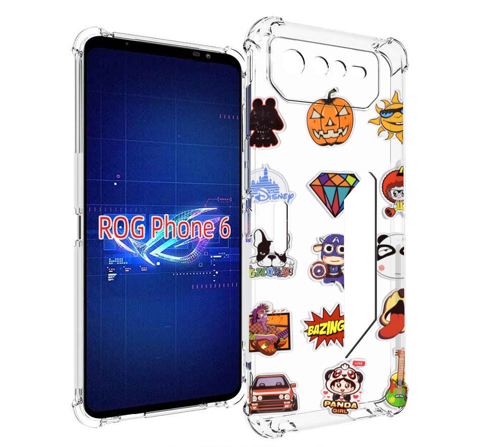 Чехол MyPads Стикеры-2 для Asus ROG Phone 6, Прозрачный, Tocco
Чехол MyPads Стикеры-2 для Asus ROG Phone 6, Прозрачный, Tocco