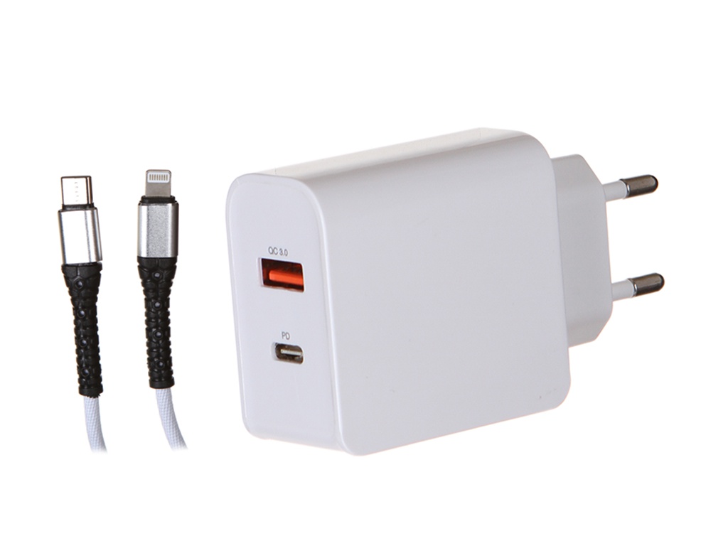 Зарядное устройство Red Line PD-30 Tech USB/Type-C/кабель PD Lightning White УТ0000328, PD-30
Зарядное устройство Red Line PD-30 Tech USB/Type-C/кабель PD Lightning White УТ0000328, PD-30