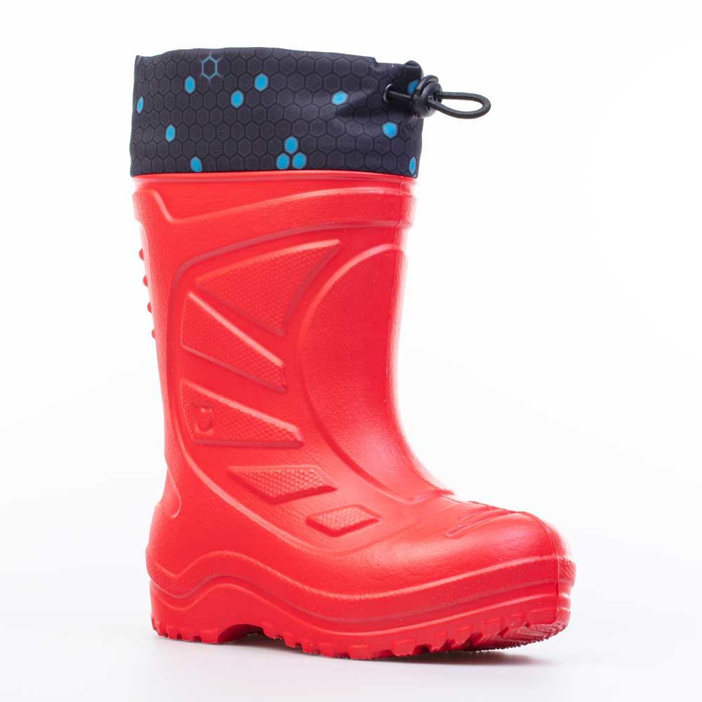 фото Резиновая обувь для мальчиков котофей цв.красный р.25