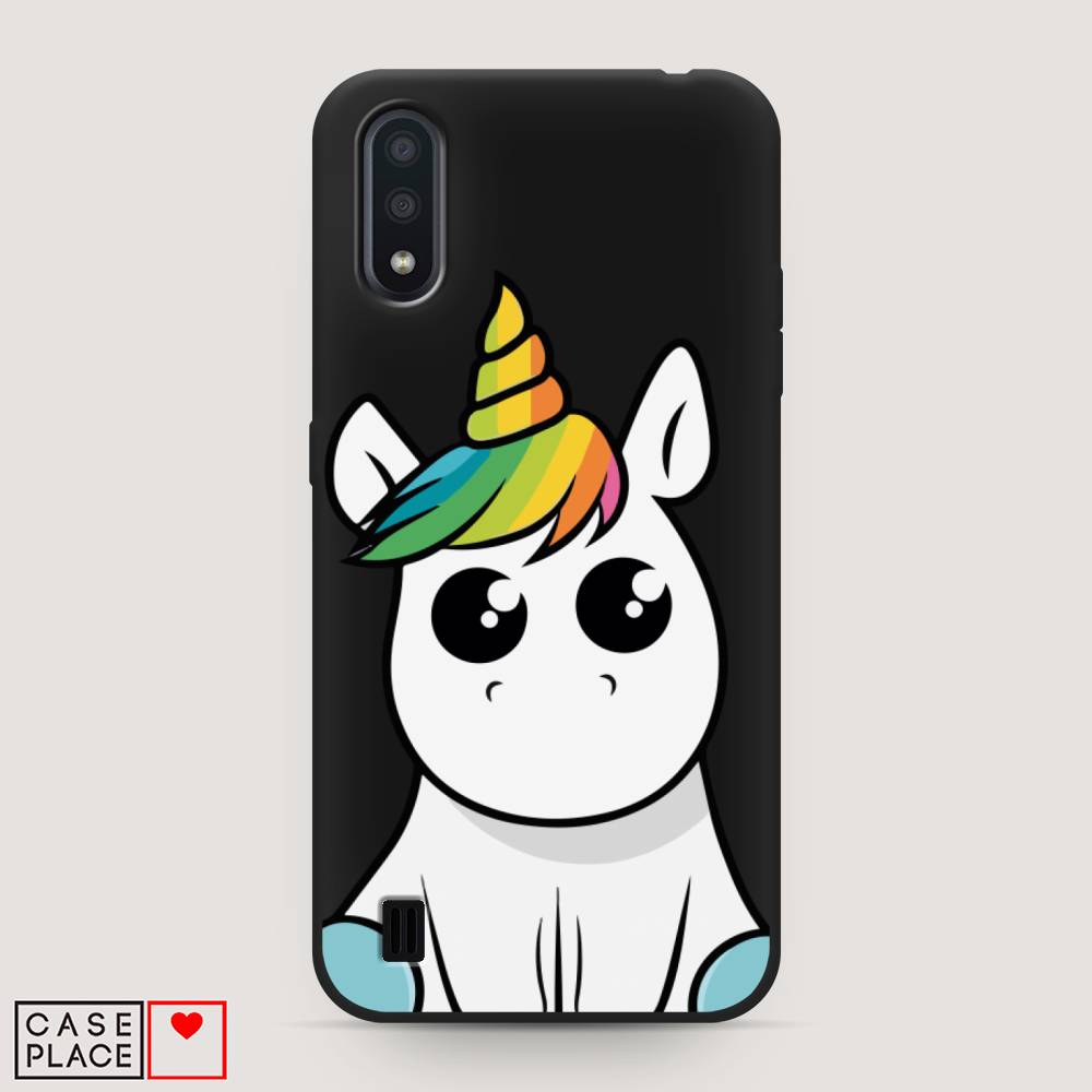Матовый силиконовый чехол "Глазастый единорог" на Samsung Galaxy A01, Глазастый единорог
Матовый силиконовый чехол "Глазастый единорог" на Samsung Galaxy A01, Глазастый единорог