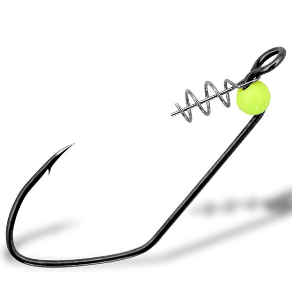 Одинарные крючки Gurza кристалл офсетные №8 BN, с колечком, с бородкой, с пружиной, Черный, Worm 401 Lehs Vanadium 
Одинарные крючки Gurza кристалл офсетные №8 BN, с колечком, с бородкой, с пружиной, Черный, Worm 401 Lehs Vanadium