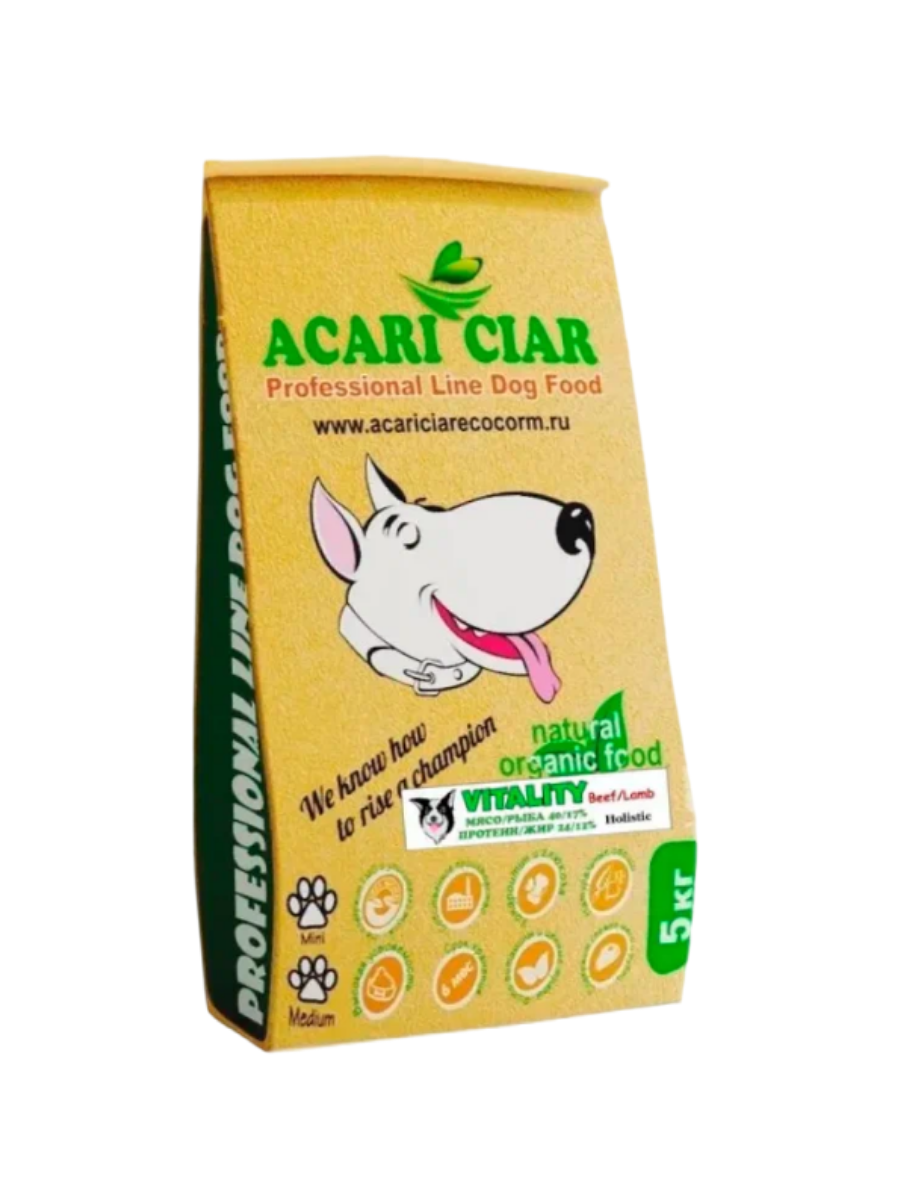Сухой корм для собак Acari Ciar VITALITY Holistic телятина,ягненок, мини гранулы, 5 кг, vitalitybeef5s
Сухой корм для собак Acari Ciar VITALITY Holistic телятина,ягненок, мини гранулы, 5 кг, vitalitybeef5s