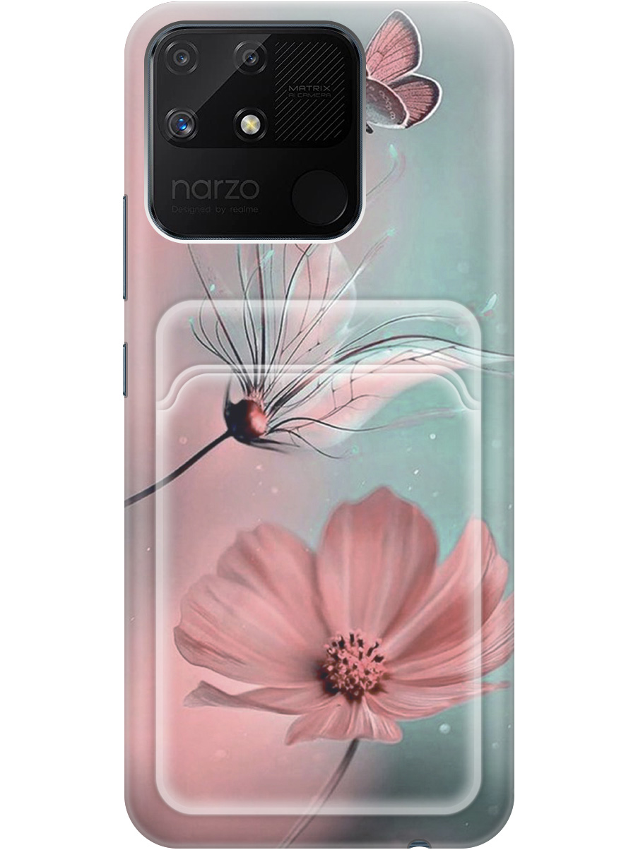 Силиконовый чехол на Realme narzo 50A с рисунком "Бабочка и цветы", Голубой;розовый;серый, 20012039
Силиконовый чехол на Realme narzo 50A с рисунком "Бабочка и цветы", Голубой;розовый;серый, 20012039