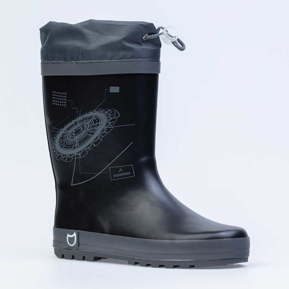 фото Резиновая обувь для мальчиков котофей цв.черный р.30