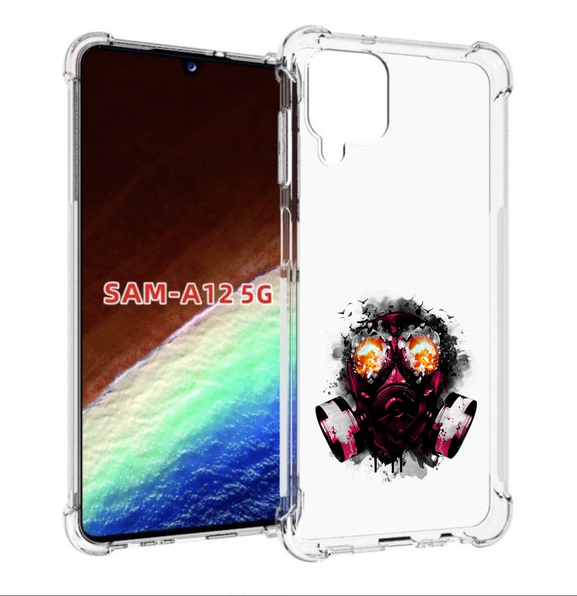 Чехол MyPads красный противогаз для Samsung Galaxy A12 (SM-A125F) 2020/21, Прозрачный, Tocco
Чехол MyPads красный противогаз для Samsung Galaxy A12 (SM-A125F) 2020/21, Прозрачный, Tocco