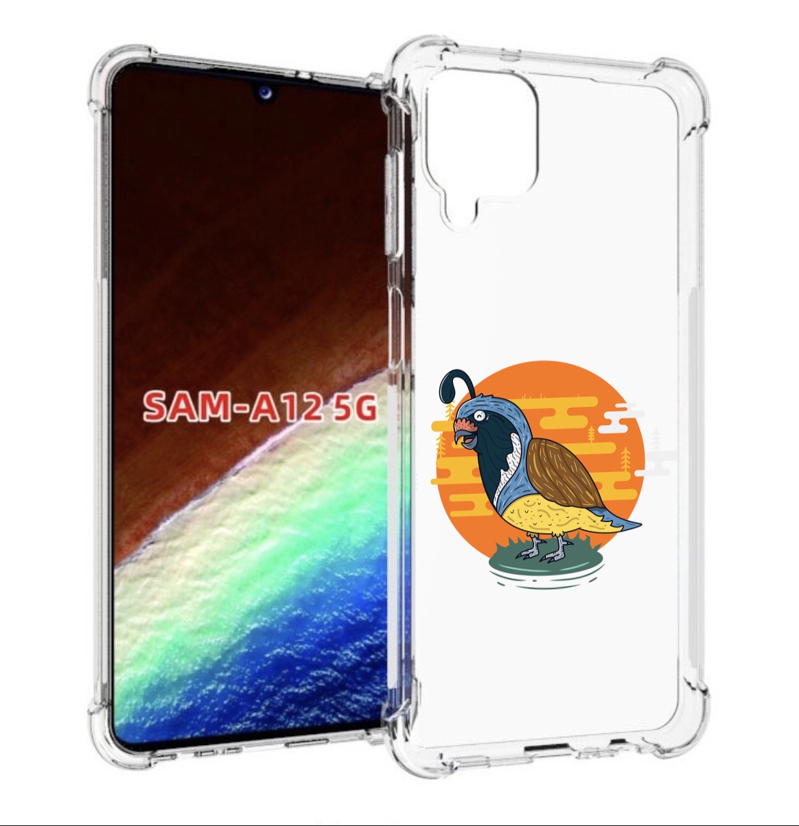 Чехол MyPads попугай-на-острове для Samsung Galaxy A12 (SM-A125F) 2020/21, Прозрачный, Tocco 
Чехол MyPads попугай-на-острове для Samsung Galaxy A12 (SM-A125F) 2020/21, Прозрачный, Tocco