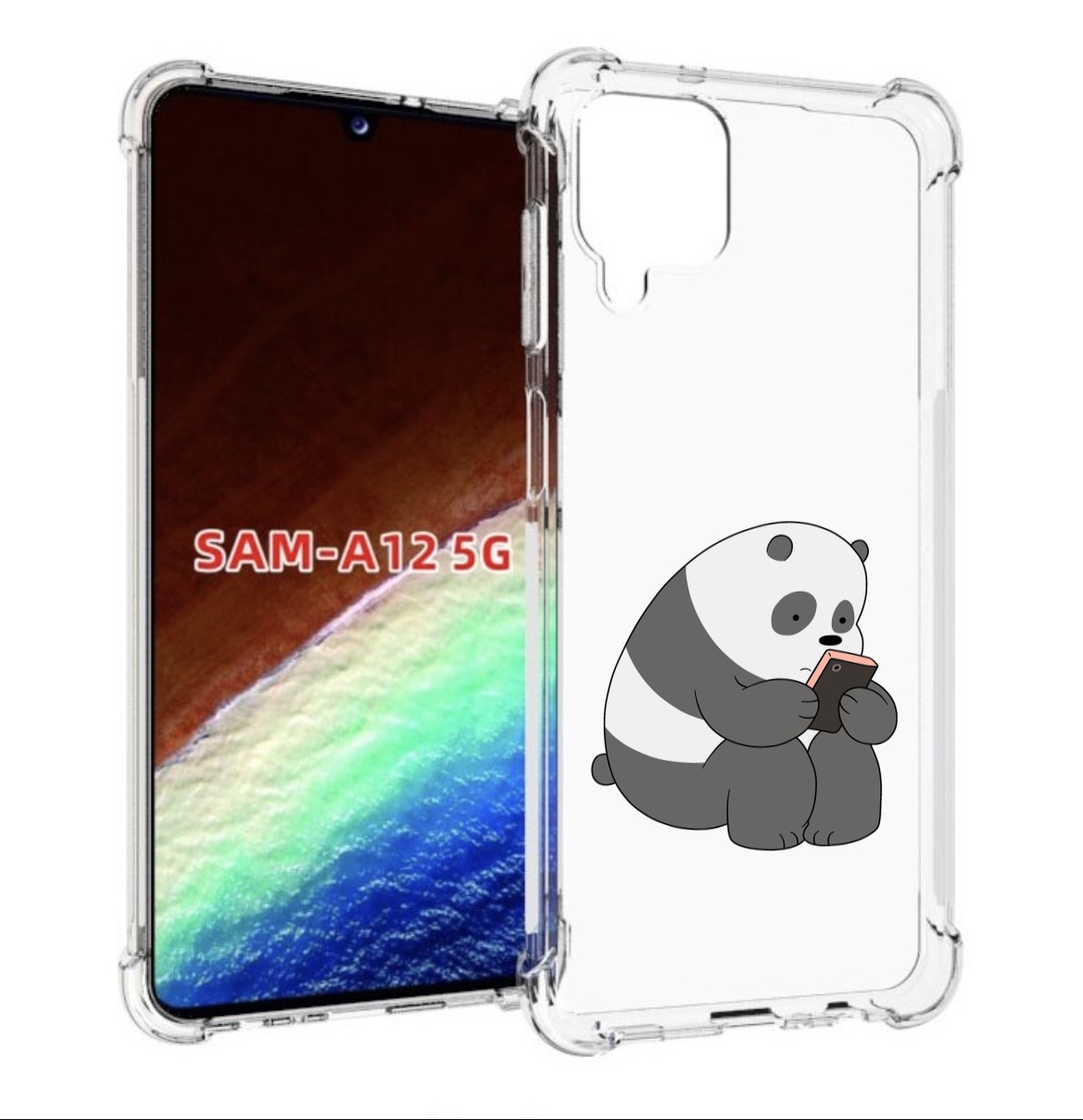Чехол MyPads панда-в-телефоне для Samsung Galaxy A12 (SM-A125F) 2020/21/A12 Nacho SM-A127F, Прозрачный, Tocco
Чехол MyPads панда-в-телефоне для Samsung Galaxy A12 (SM-A125F) 2020/21/A12 Nacho SM-A127F, Прозрачный, Tocco