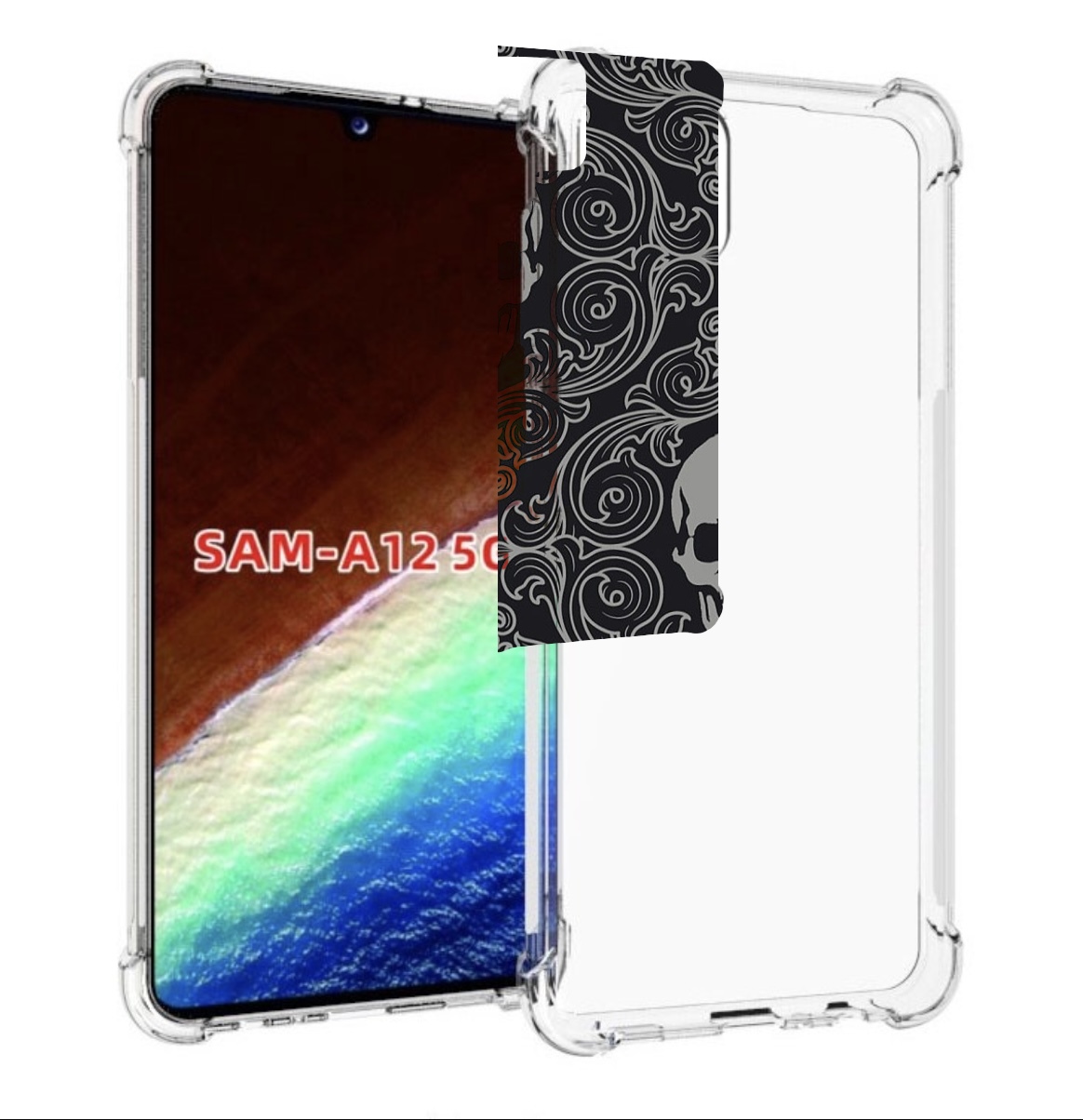 Чехол MyPads орнамент-черепов для Samsung Galaxy A12 (SM-A125F) 2020/21/A12 Nacho SM-A127F, Прозрачный, Tocco
Чехол MyPads орнамент-черепов для Samsung Galaxy A12 (SM-A125F) 2020/21/A12 Nacho SM-A127F, Прозрачный, Tocco