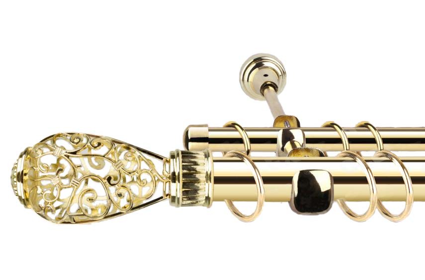 Карниз Меланс кованый двухрядный для тюля штор и портьеры, золотой, 240см, Золотистый, Меланс
Карниз Меланс кованый двухрядный для тюля штор и портьеры, золотой, 240см, Золотистый, Меланс