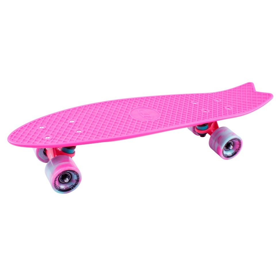 фото Скейтборд круизер-рыбка tech team fishboard 23" (розовый)