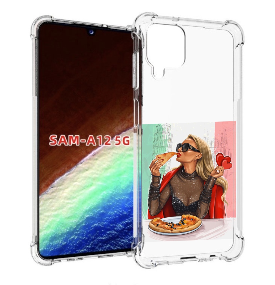 Чехол MyPads любительница-пиццы женский для Samsung Galaxy A12 (SM-A125F) 2020/21, Прозрачный, Tocco
Чехол MyPads любительница-пиццы женский для Samsung Galaxy A12 (SM-A125F) 2020/21, Прозрачный, Tocco