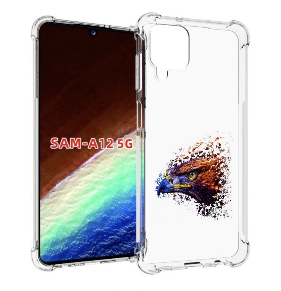 Чехол MyPads красочный орел для Samsung Galaxy A12 (SM-A125F) 2020/21/A12 Nacho SM-A127F, Прозрачный, Tocco
Чехол MyPads красочный орел для Samsung Galaxy A12 (SM-A125F) 2020/21/A12 Nacho SM-A127F, Прозрачный, Tocco