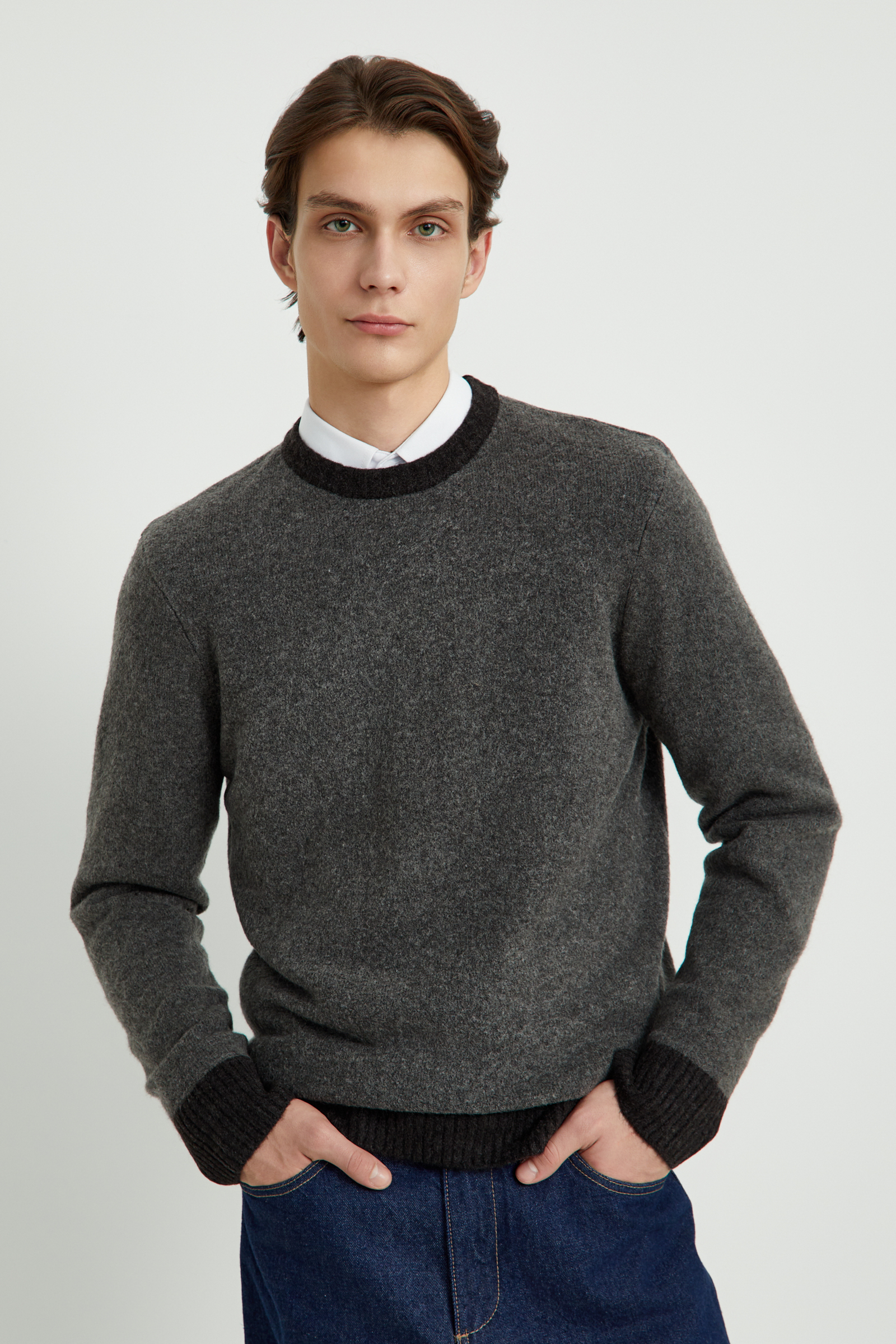 Джемпер мужской Finn Flare FWE21115 серый S, FWE21115 
Джемпер мужской Finn Flare FWE21115 серый S, FWE21115