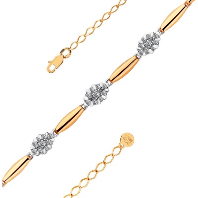 Браслет из комбинированного золота с бриллиантом р. Master Brilliant 10-420409-00-00, 10-420409-00-00
Браслет из комбинированного золота с бриллиантом р. Master Brilliant 10-420409-00-00, 10-420409-00-00