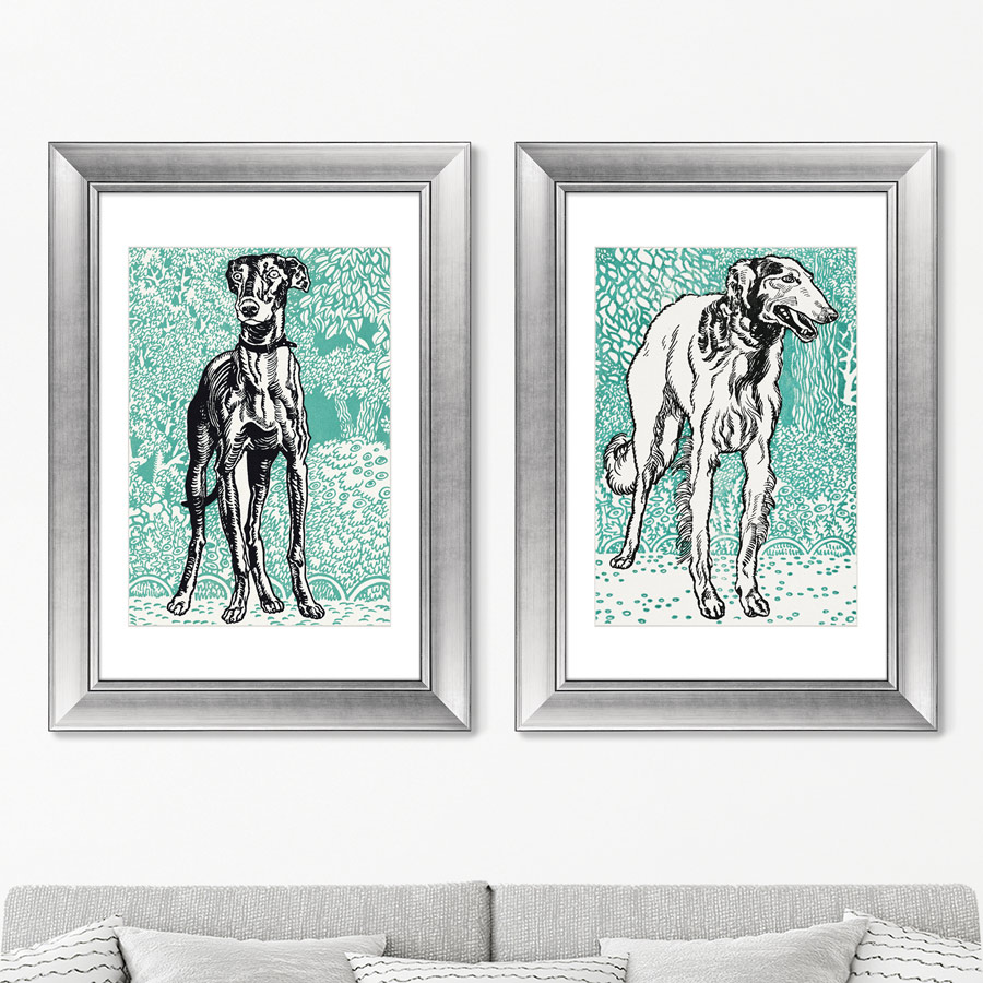 Набор из 2-х репродукций картин в раме Greyhounds 1912г. Размер каждой 50,5х70,5см
Набор из 2-х репродукций картин в раме Greyhounds 1912г. Размер каждой 50,5х70,5см